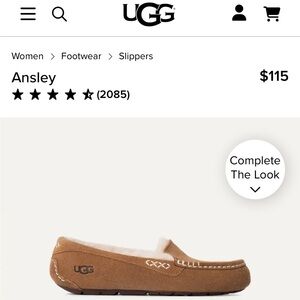 Brand new with BOX UGG Tan Ansley Moccasins